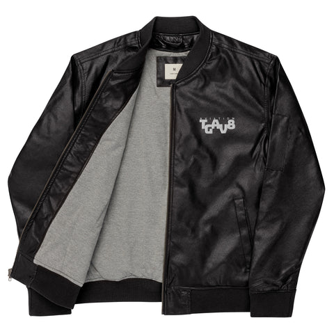 Leather Bomber Jacket TGAV8