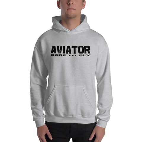 Hooded Sweatshirt - Aviator Dare to fly - Youthful Ambition YA