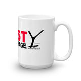Mug with saying 'Resist Being Average' and the YA logo. - Youthful Ambition YA